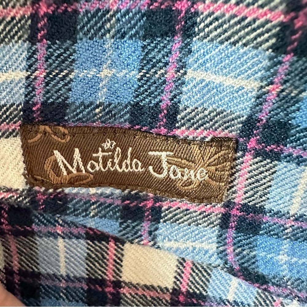 Matilda Jane size 10 Make Believe Floating Away tunic plaid flannel - Picture 10 of 11